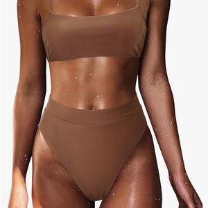 MOSHENGQI Women High Wasited Bikini - Size Small